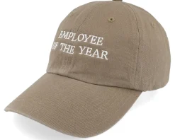 Dad Cap-Iconic Employee Of The Year Driftwood Brown Dad Cap -