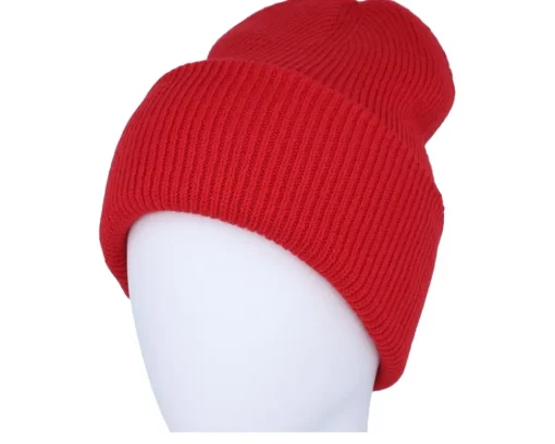 Sale Beechfield Enginee Classic Soft Deep Cuffed - Red