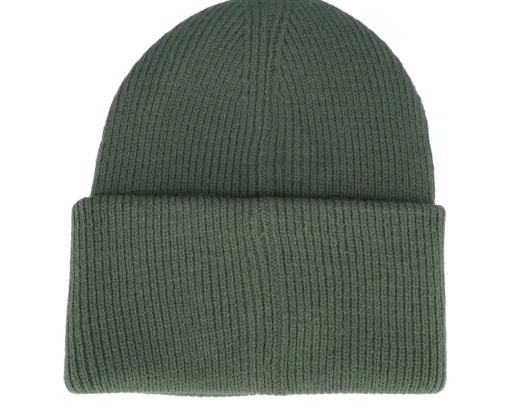 Cuff Beanies-Beechfield Engineered Olive Soft Deep Cuffed - Green