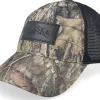 Trucker-Wild Spirit Engraved Alaska Mountain Patch Mossy Oak/Black Trucker -
