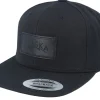 Snapback-Wild Spirit Engraved Alaska Mountain Box Patch Black Snapback -