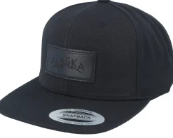 Snapback-Wild Spirit Engraved Alaska Mountain Box Patch Black Snapback -