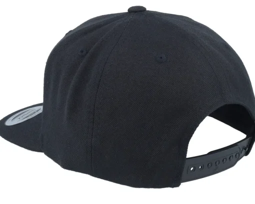 Snapback-Wild Spirit Engraved Alaska Mountain Box Patch Black Snapback -