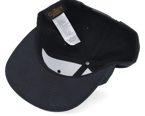 Snapback-Wild Spirit Engraved Alaska Mountain Box Patch Black Snapback -