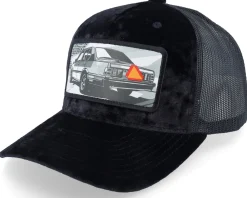 Trucker | Velvet Caps-Calza Pennello Epa Car Pop Art Velvet /Black A-Frame Trucker - White