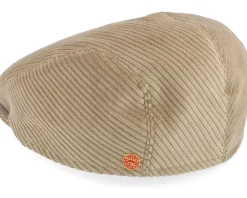 Flat Caps-Mayser Erik Cord Beige Flat Cap -