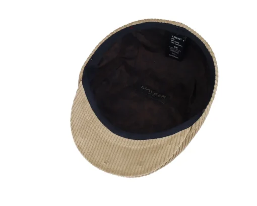 Flat Caps-Mayser Erik Cord Beige Flat Cap -