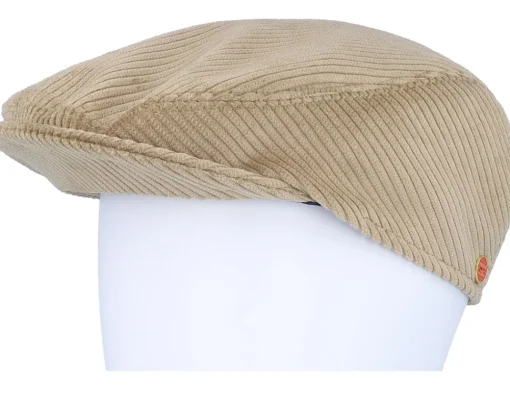 Flat Caps-Mayser Erik Cord Beige Flat Cap -