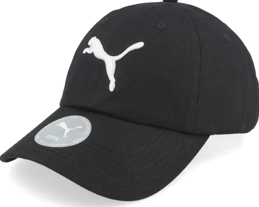 Dad Cap-Puma Essential Cat Bb Cap Black Dad Cap -