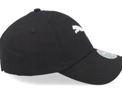Dad Cap-Puma Essential Cat Bb Cap Black Dad Cap -