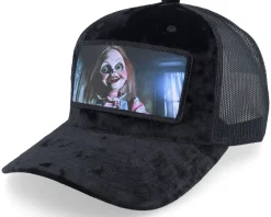 Trucker-Scenes Evil Doll Velvet Black/Black A-frame Trucker -