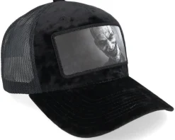 Velvet Caps-Scenes Evil Grin Velvet Black/Black A-frame Trucker -