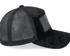 Velvet Caps-Scenes Evil Grin Velvet Black/Black A-frame Trucker -