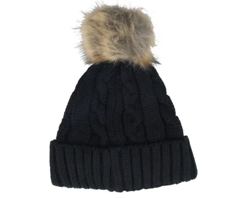 Online Picture Ezah Beanie Black Pom -