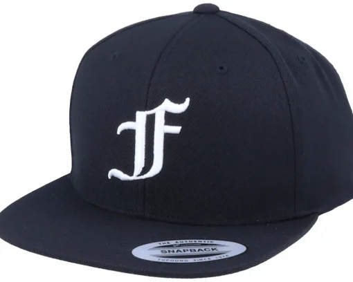 Sale Iconic F Letter 3D Black Snapback -