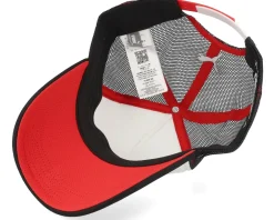 Trucker-Formula One F1 Logo 24 Race Special Austin USA White/Black A-Frame Trucker -