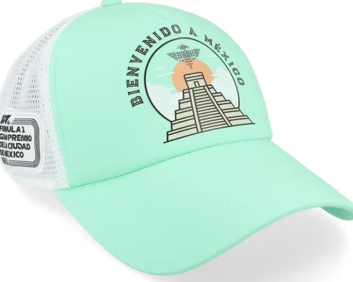 Motor-Formula One F1 Mexico Race Special Teal Green Trucker -