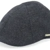 New Seeberger Fabric Black Flat Cap -