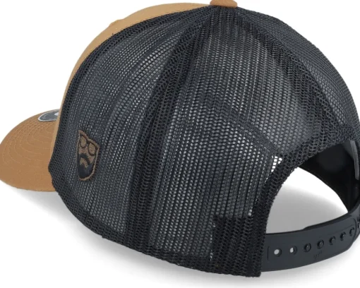 Trucker-Bearded Man Face Mask Quarantine Beard Caramel/Black Trucker -