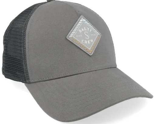 Trucker-Salty Crew Faded Retro Charcoal A-Frame Trucker -