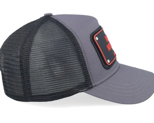 Trucker-John Hatter & Co Failure Is Not An Option Rubber Charcoal Grey/Black A-Frame Trucker -
