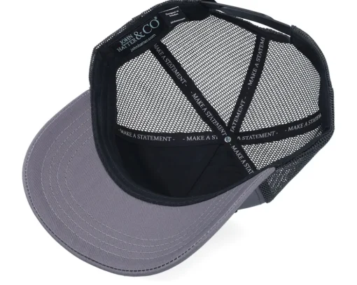 Trucker-John Hatter & Co Failure Is Not An Option Rubber Charcoal Grey/Black A-Frame Trucker -