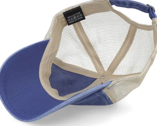 Clearance Equip Fashion Custom Vintage Dark /Khaki Trucker - Blue