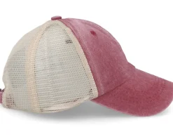 Sale Equip Fashion Custom Vintage Wine/Khaki Trucker - Red