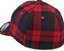 Blanks-Flexfit Fashion Tartan Plaid Red -