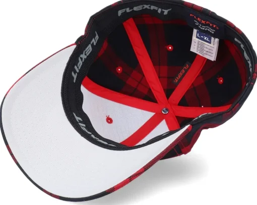 Blanks-Flexfit Fashion Tartan Plaid Red -