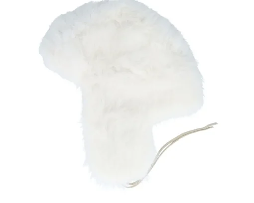 Trapper-MJM Hats Faux Fur Off White Trapper -