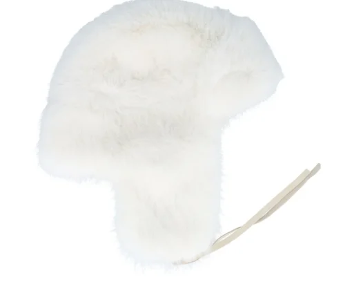 Trapper-MJM Hats Faux Fur Off White Trapper -