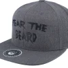 Snapback-Bearded Man Fear The Beard Dark Heather Snapback -