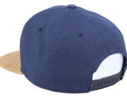 Snapback-Iconic Feather Navy/Suede Snapback -