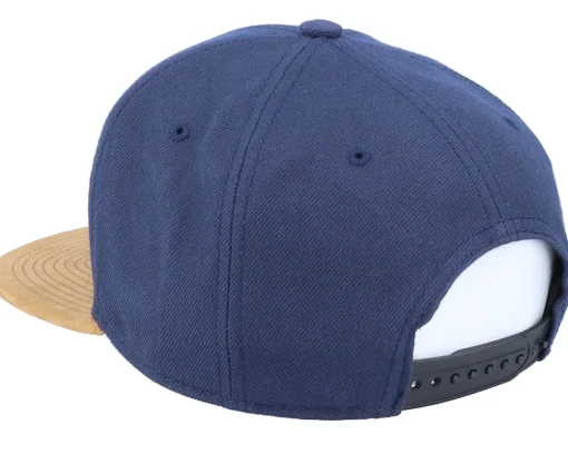 Snapback-Iconic Feather Navy/Suede Snapback -