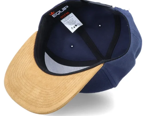 Snapback-Iconic Feather Navy/Suede Snapback -