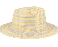 Hot Seeberger Fedora In Spacedye Paper Braid Powder Red Honey Straw Hat -