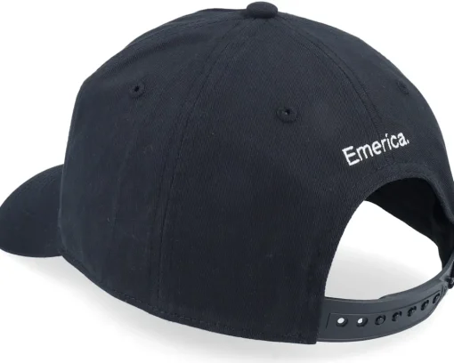 Hot Emerica 6 Feet Above Black Dad Cap -