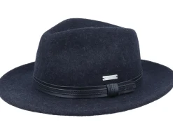 Fedora-Seeberger Felt Black Fedora -