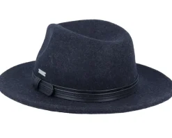 Fedora-Seeberger Felt Black Fedora -