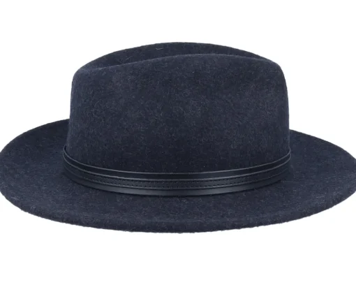 Fedora-Seeberger Felt Black Fedora -
