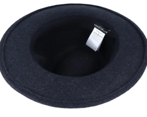 Fedora-Seeberger Felt Black Fedora -
