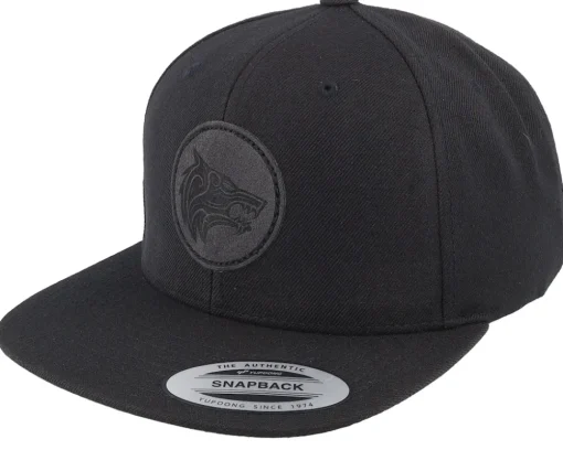 Snapback-Vikings Fenrir Wolf Knot Snapback - Black