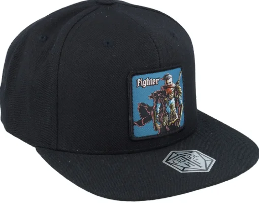 Snapback-Critiql Hit Fighter Box Patch Snapback - Black