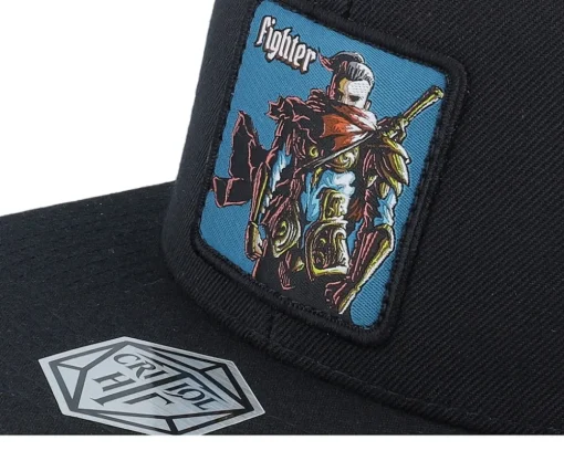 Snapback-Critiql Hit Fighter Box Patch Snapback - Black