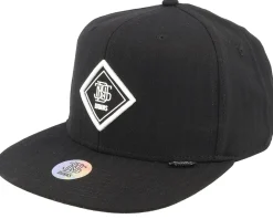Snapback-Djinns Fine Herringsbone Black Snapback -