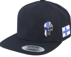 Snapback-Army Head Finland Army Skull Snapback - Black