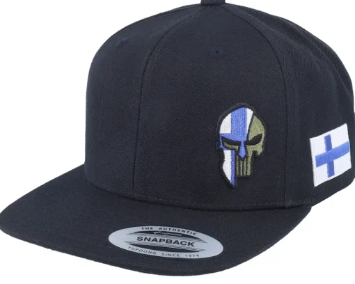 Snapback-Army Head Finland Army Skull Snapback - Black