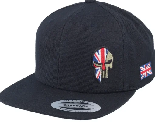 Snapback-Army Head Finland Army Skull Snapback - Black
