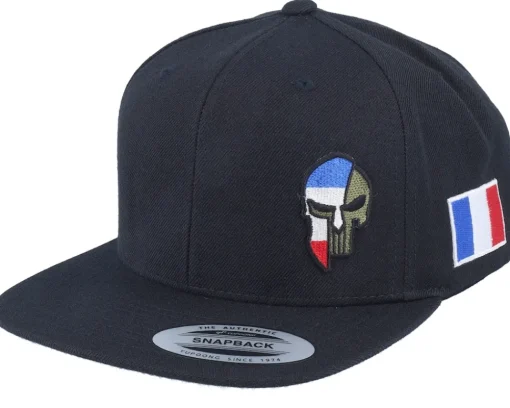 Snapback-Army Head Finland Army Skull Snapback - Black